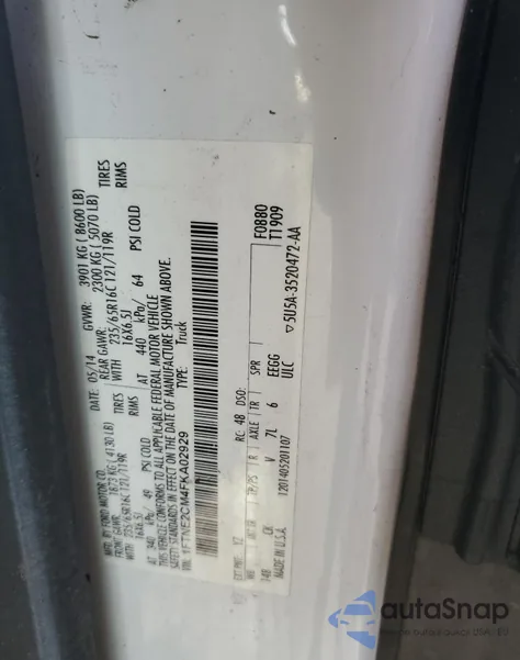 2015 Ford Transit T-150 from USA, damaged, VIN 1FTNE2CM4FKA02929